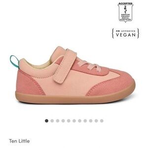 Ten Little Kids' Pink Velcro Sneakers